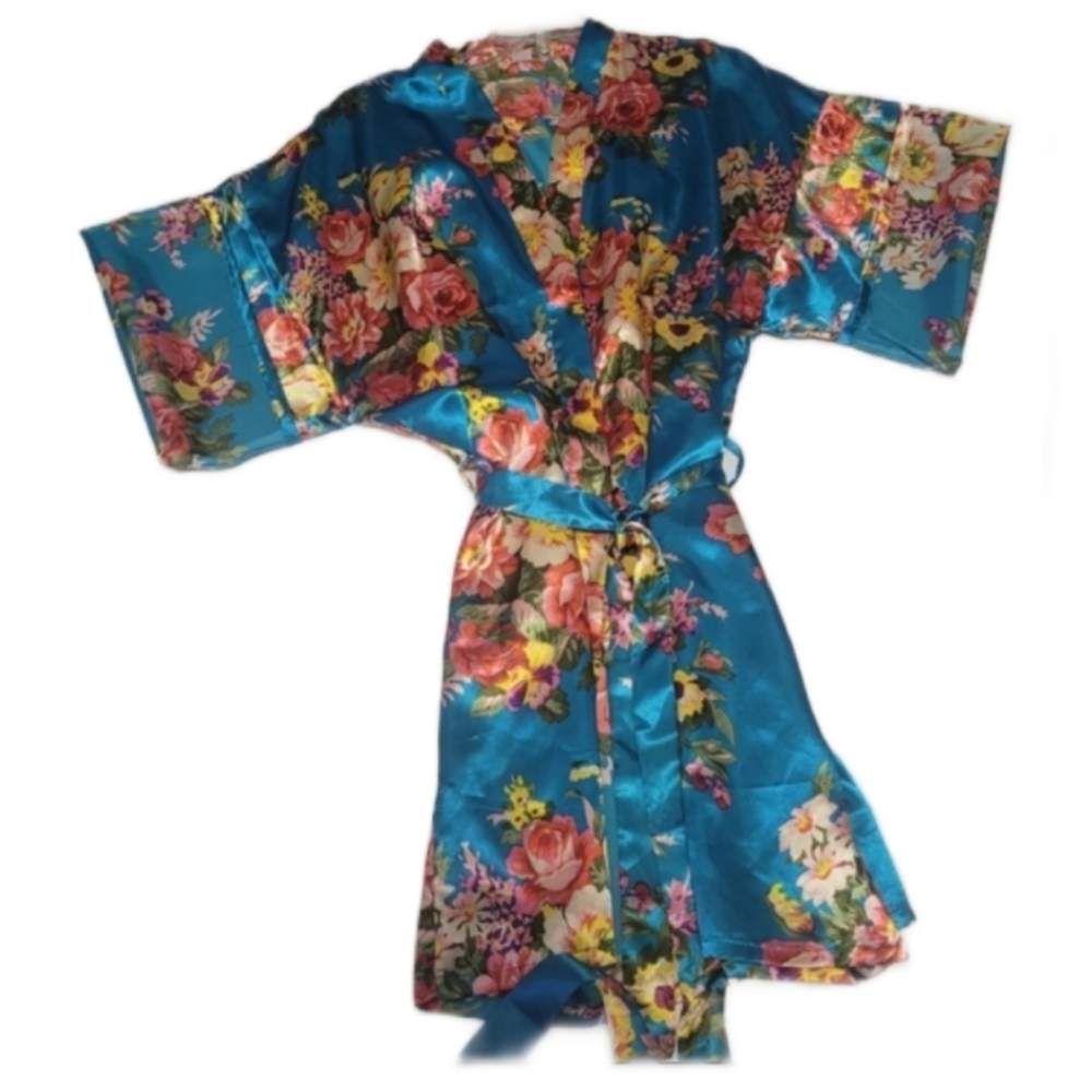 American Cuteness    Women's OS Robe    Kimono    Blue (Multicolor)